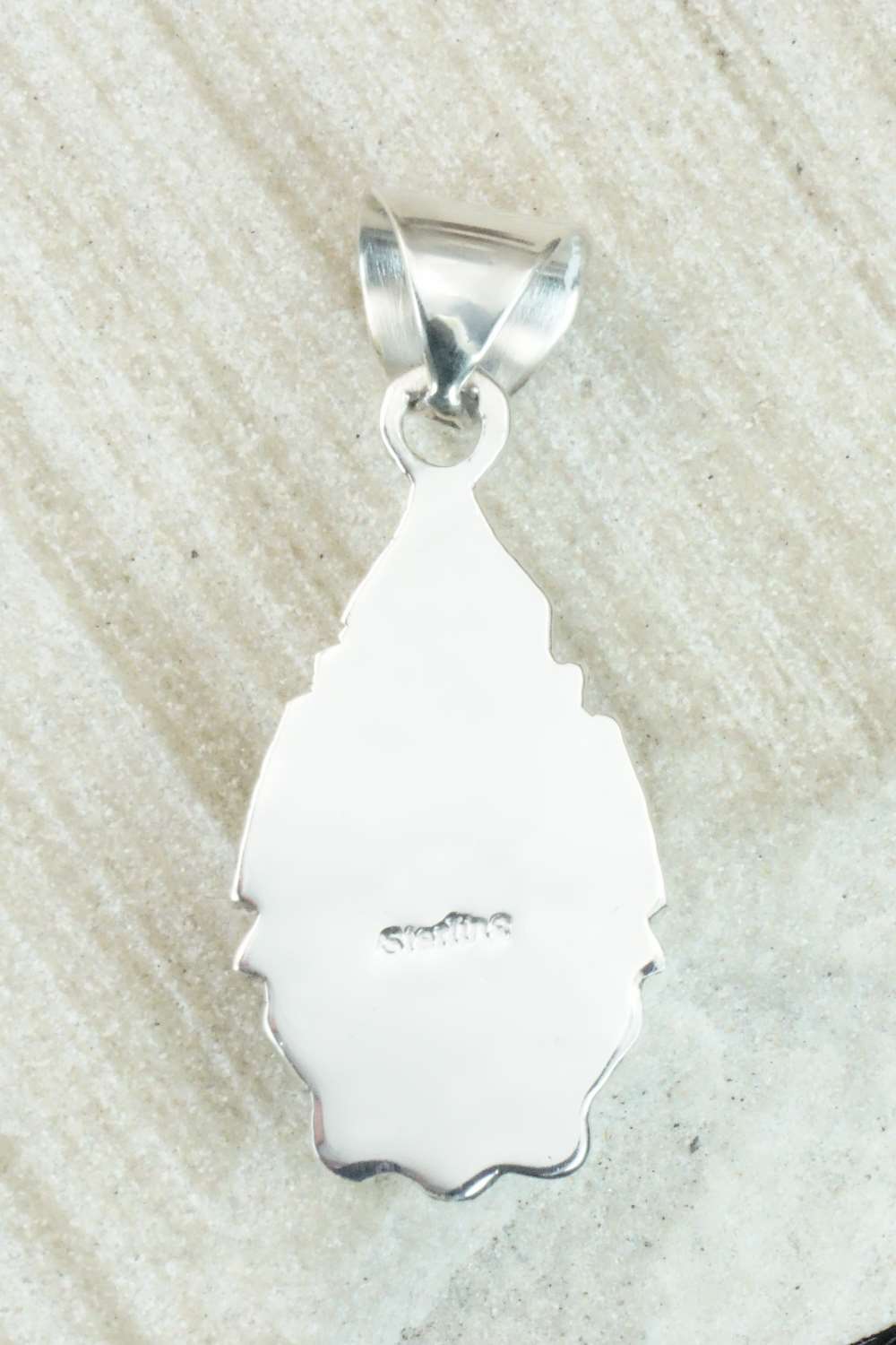 Turquoise & Sterling Silver Pendant - Samuel Yellowhair