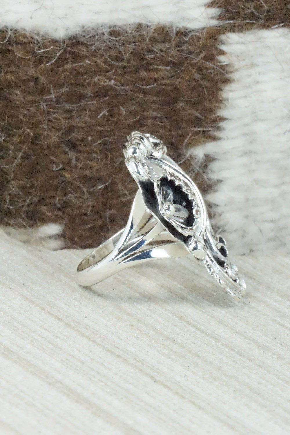 Sterling Silver Ring - Harry Yazzie - Size 8.75