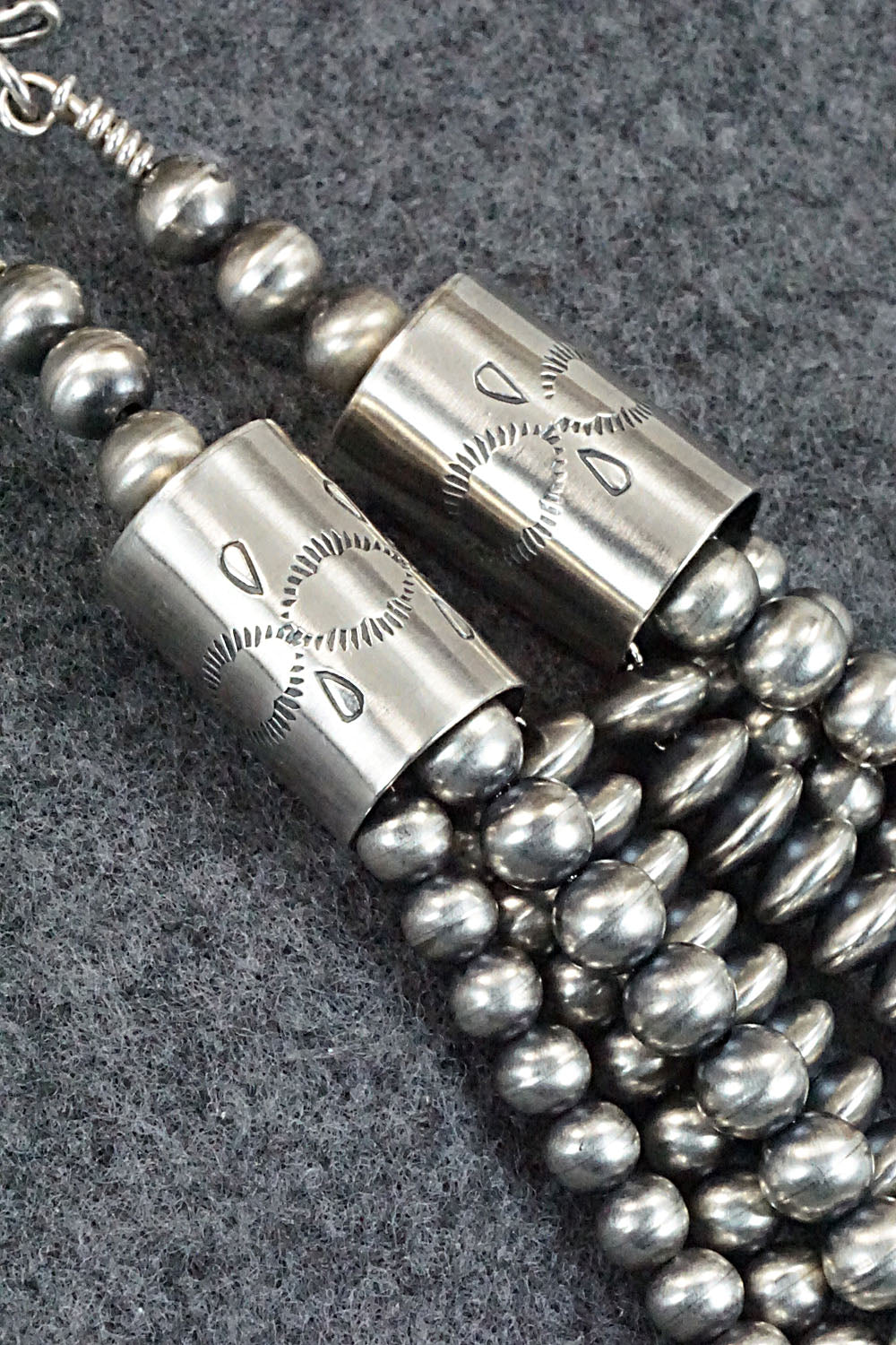 Sterling Silver Navajo Pearl Necklace - Jan Mariano