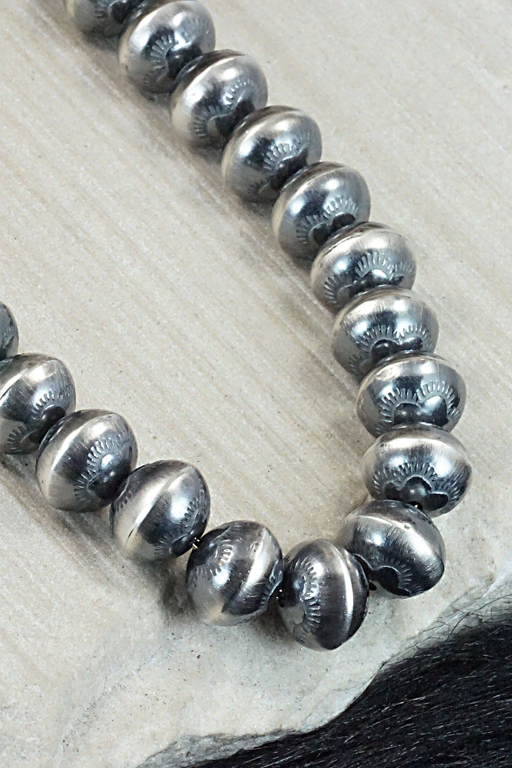 Sterling Silver Navajo Pearl Necklace - Jan Mariano