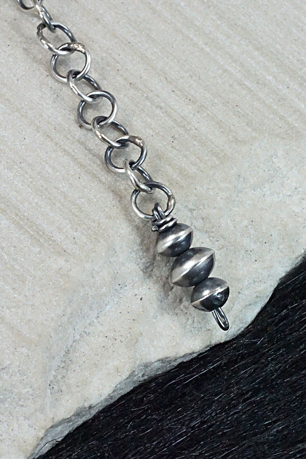 Sterling Silver Navajo Pearl Necklace - Tonisha Haley