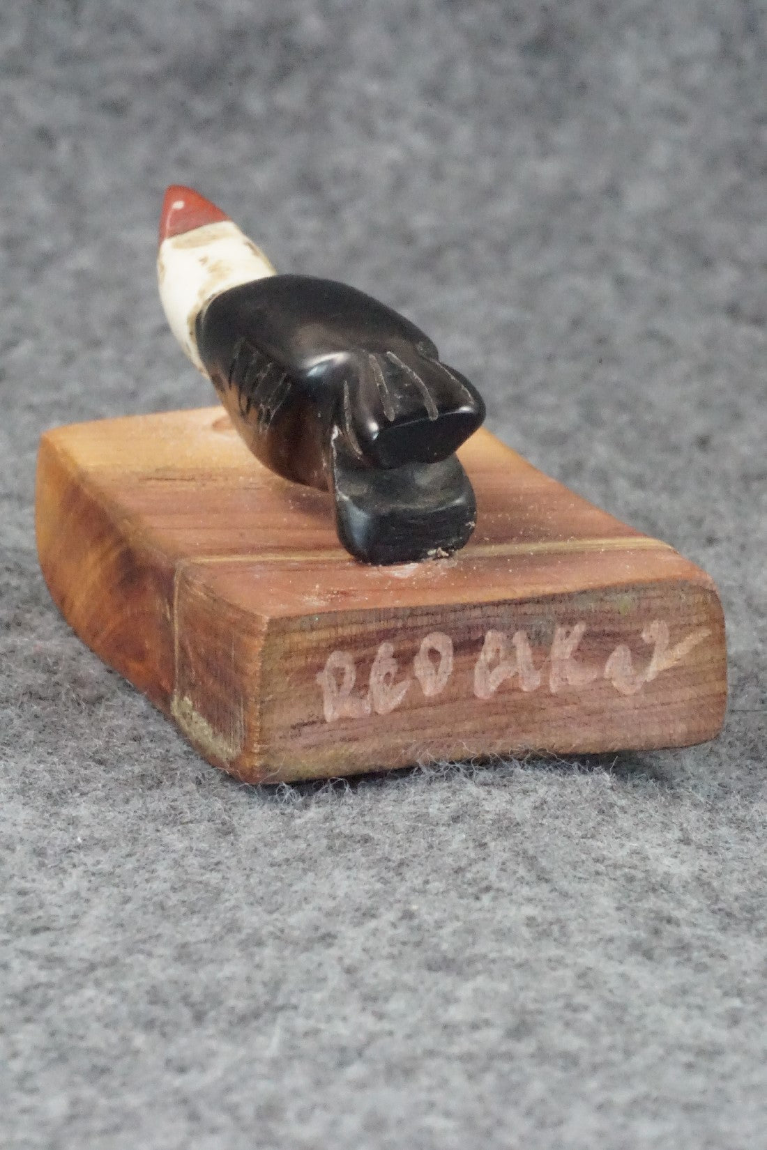 Woodpecker Zuni Fetish Carving - Justin Red Elk
