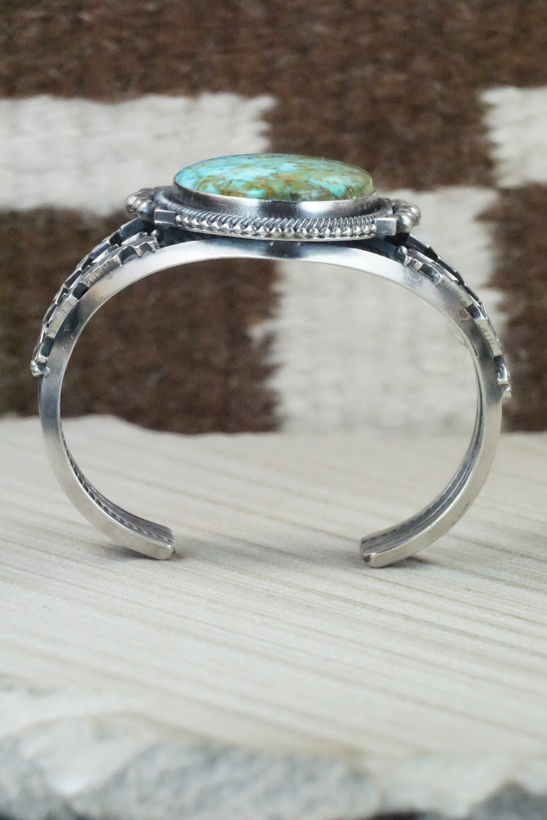 Turquoise & Sterling Silver Bracelet - Derrick Gordon