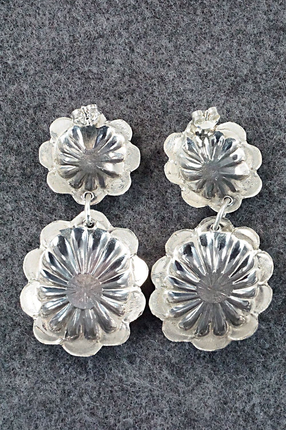 Turquoise & Sterling Silver Earrings - Joan Begay