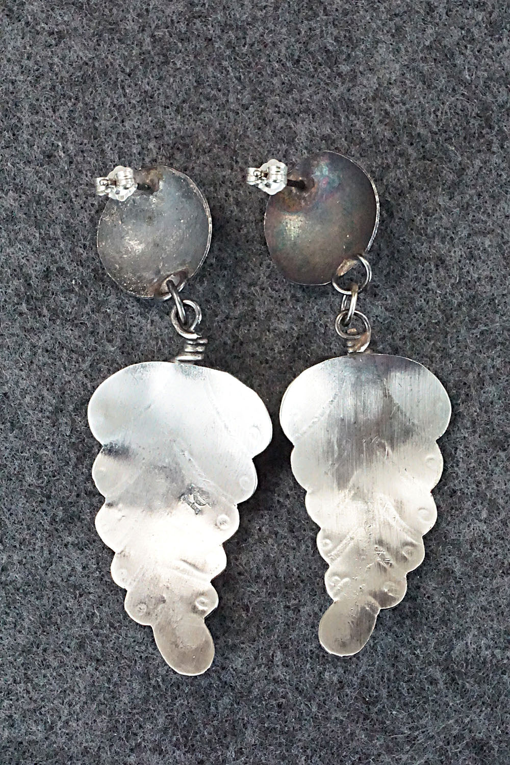 Turquoise & Sterling Silver Earrings - Sabrina Yazzie