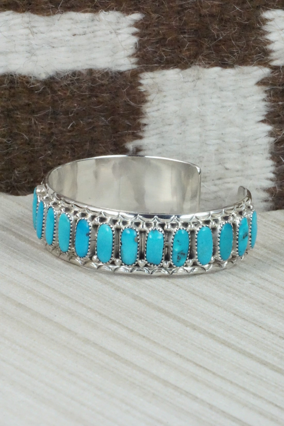 Turquoise & Sterling Silver Bracelet - Jazz Wilson