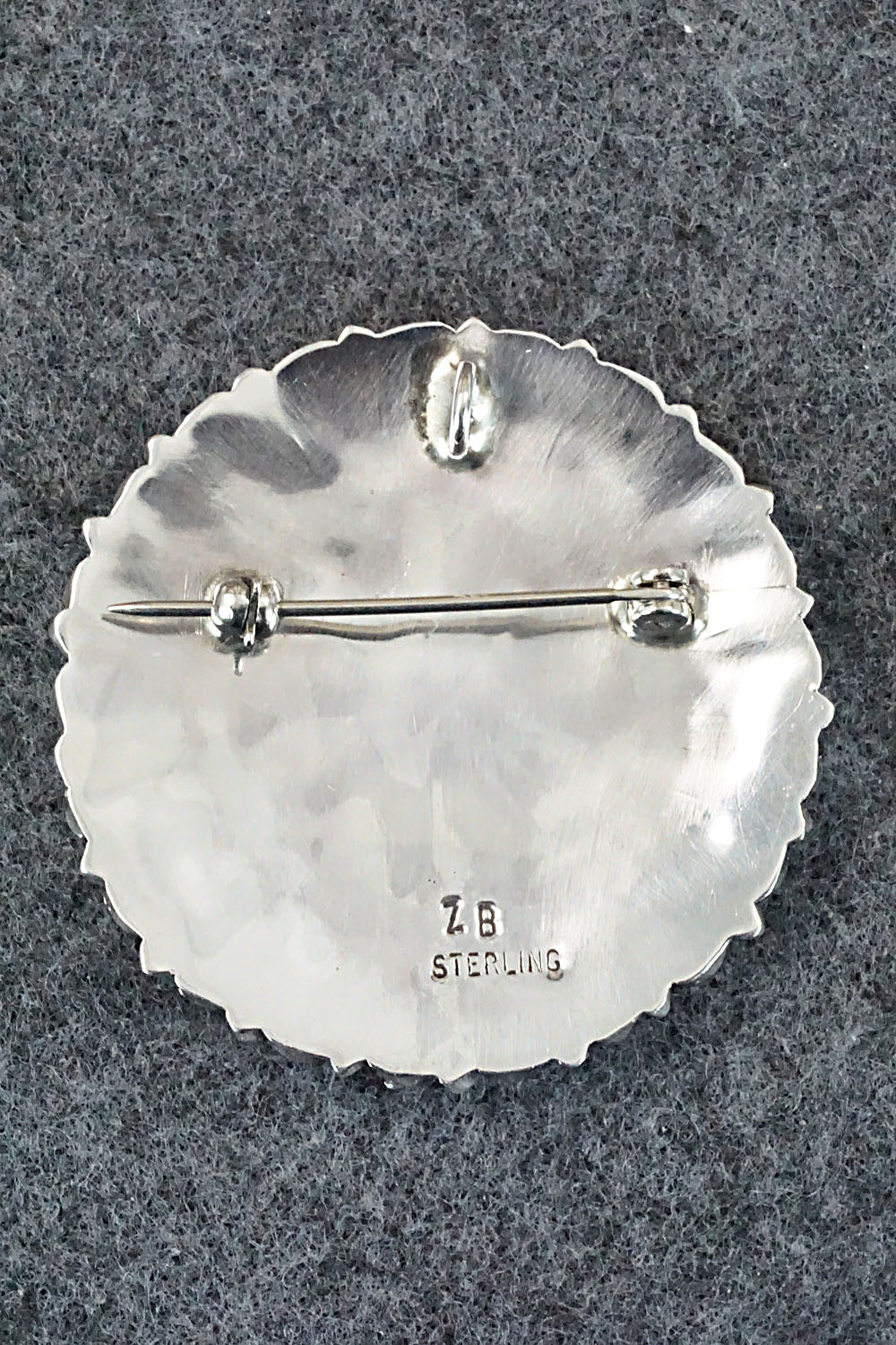 Turquoise & Sterling Silver Pendant/Pin - Zeita Begay