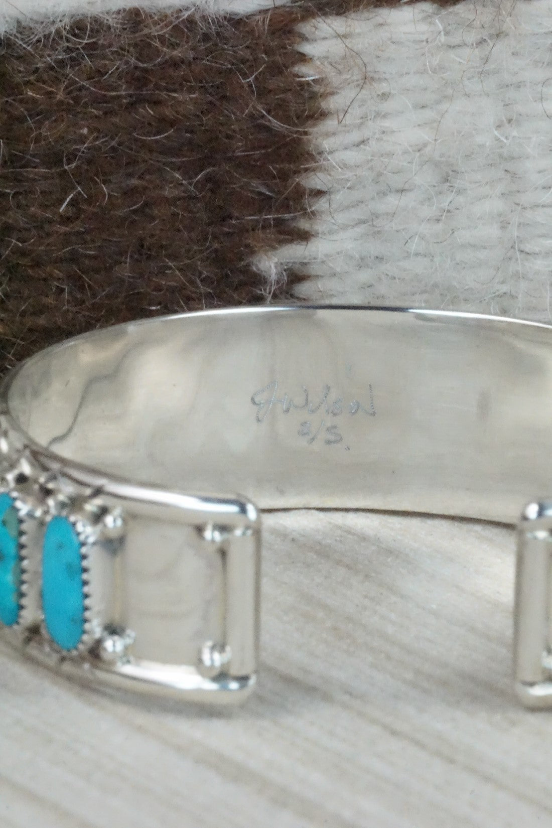 Turquoise & Sterling Silver Bracelet - Jazz Wilson