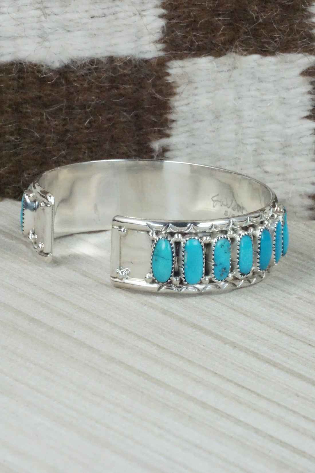 Turquoise & Sterling Silver Bracelet - Jazz Wilson