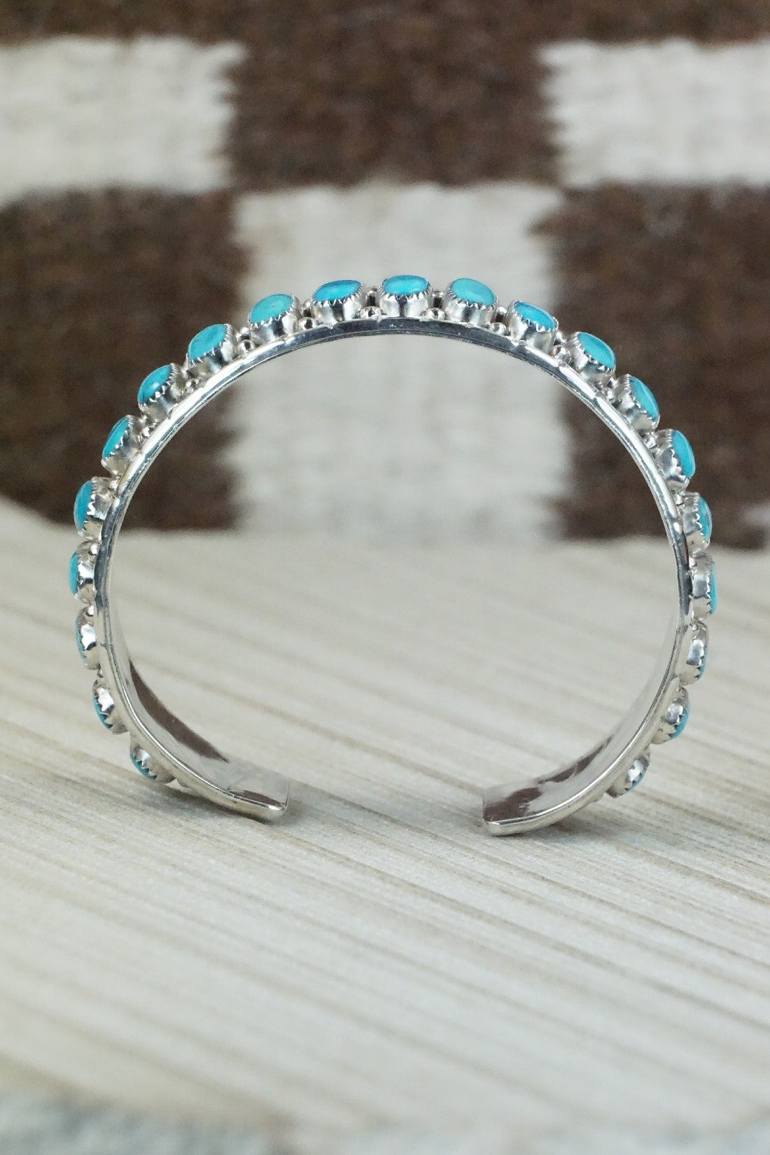 Turquoise & Sterling Silver Bracelet - Jazz Wilson