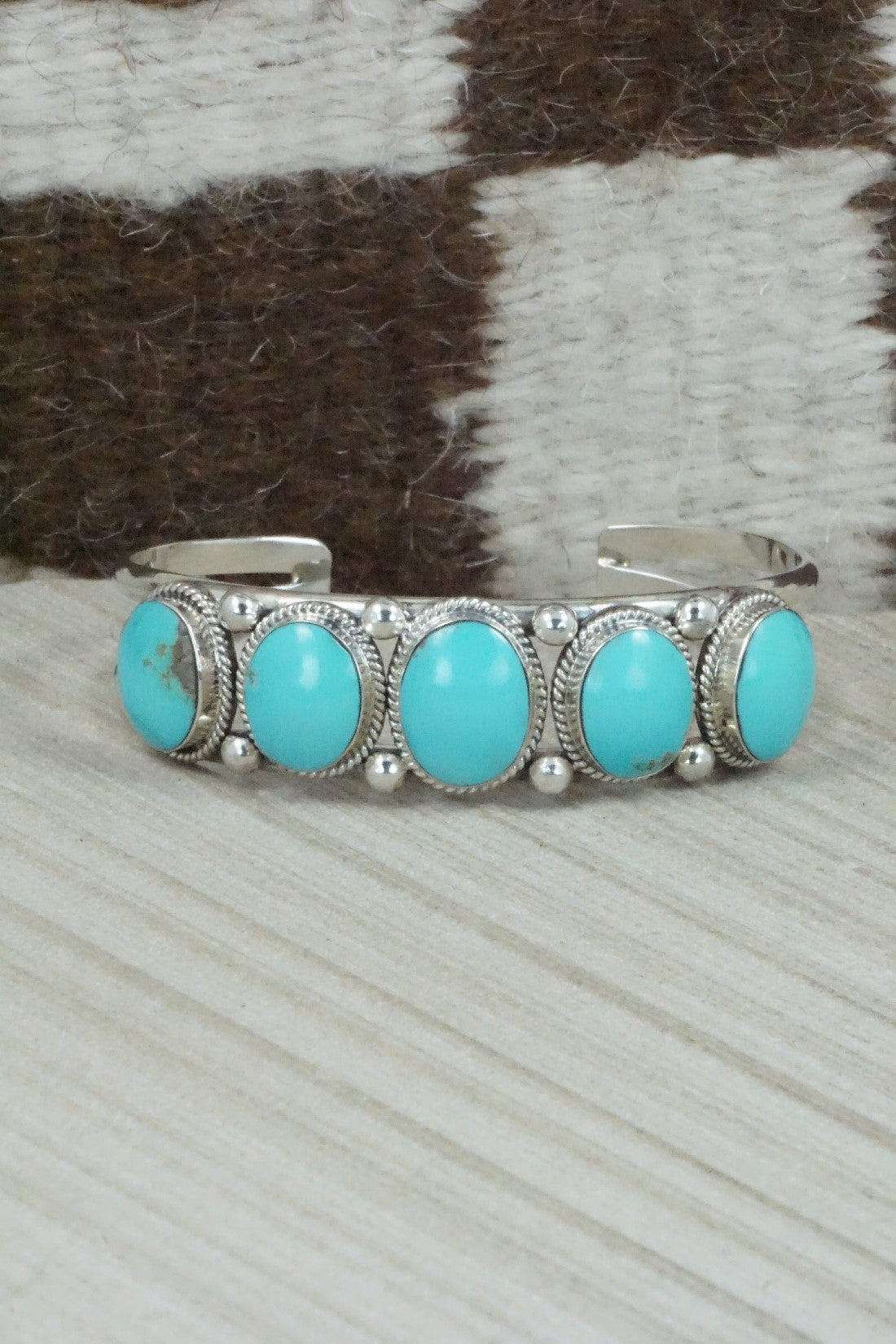 Turquoise & Sterling Silver Bracelet - Raymond Yazzie