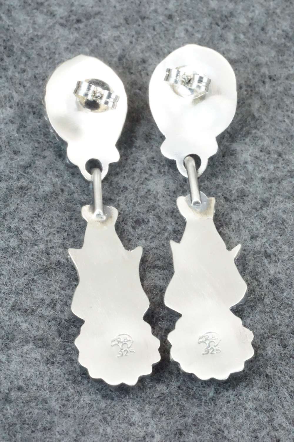 Spiny Oyster & Sterling Silver Earrings - Annie Spencer