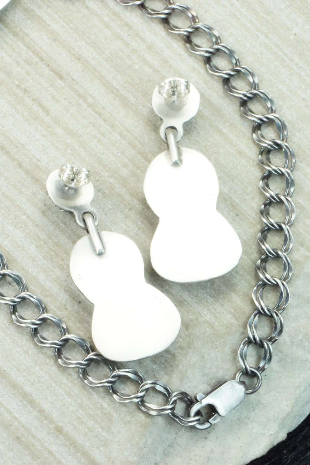 Turquoise & Sterling Silver Necklace Set - Raymond Delgarito
