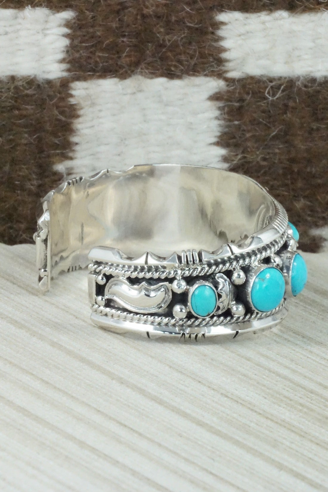 Turquoise & Sterling Silver Bracelet - Emerson Delgarito