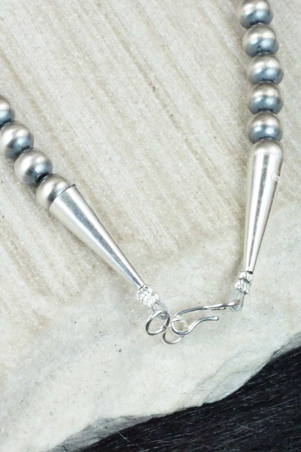 Turquoise & Sterling Silver Necklace - Raymond Delgarito