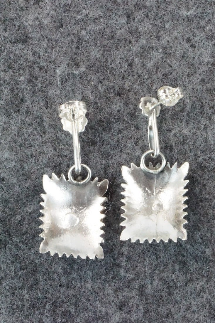 Coral & Sterling Silver Earrings - Sharon McCarthy