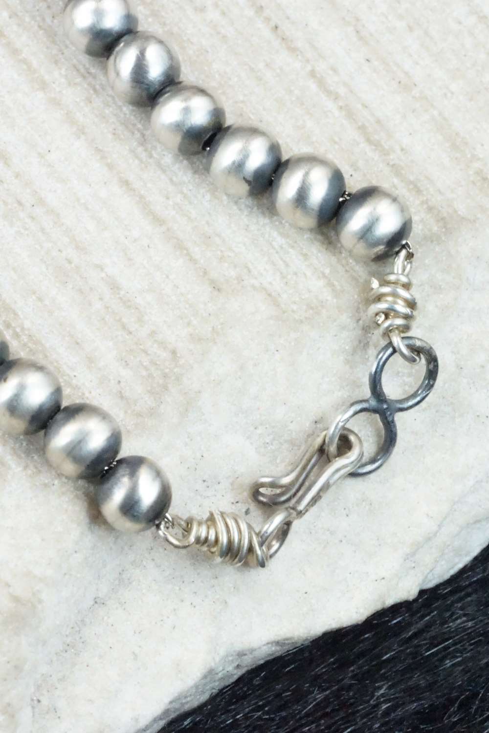 Sterling Silver Navajo Pearl Necklace - Jan Mariano