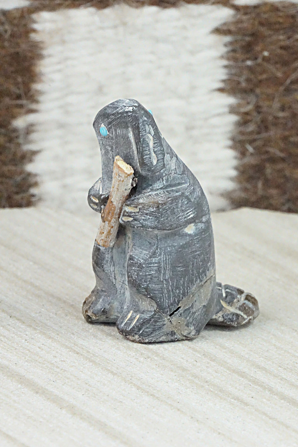 Beaver Zuni Fetish Carving - Jerrold Lahaleon