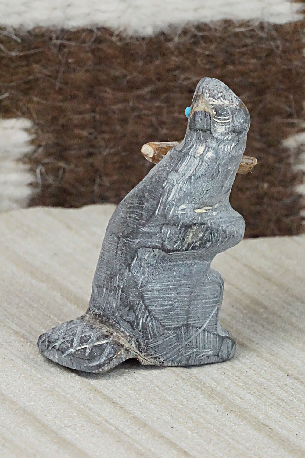 Beaver Zuni Fetish Carving - Jerrold Lahaleon