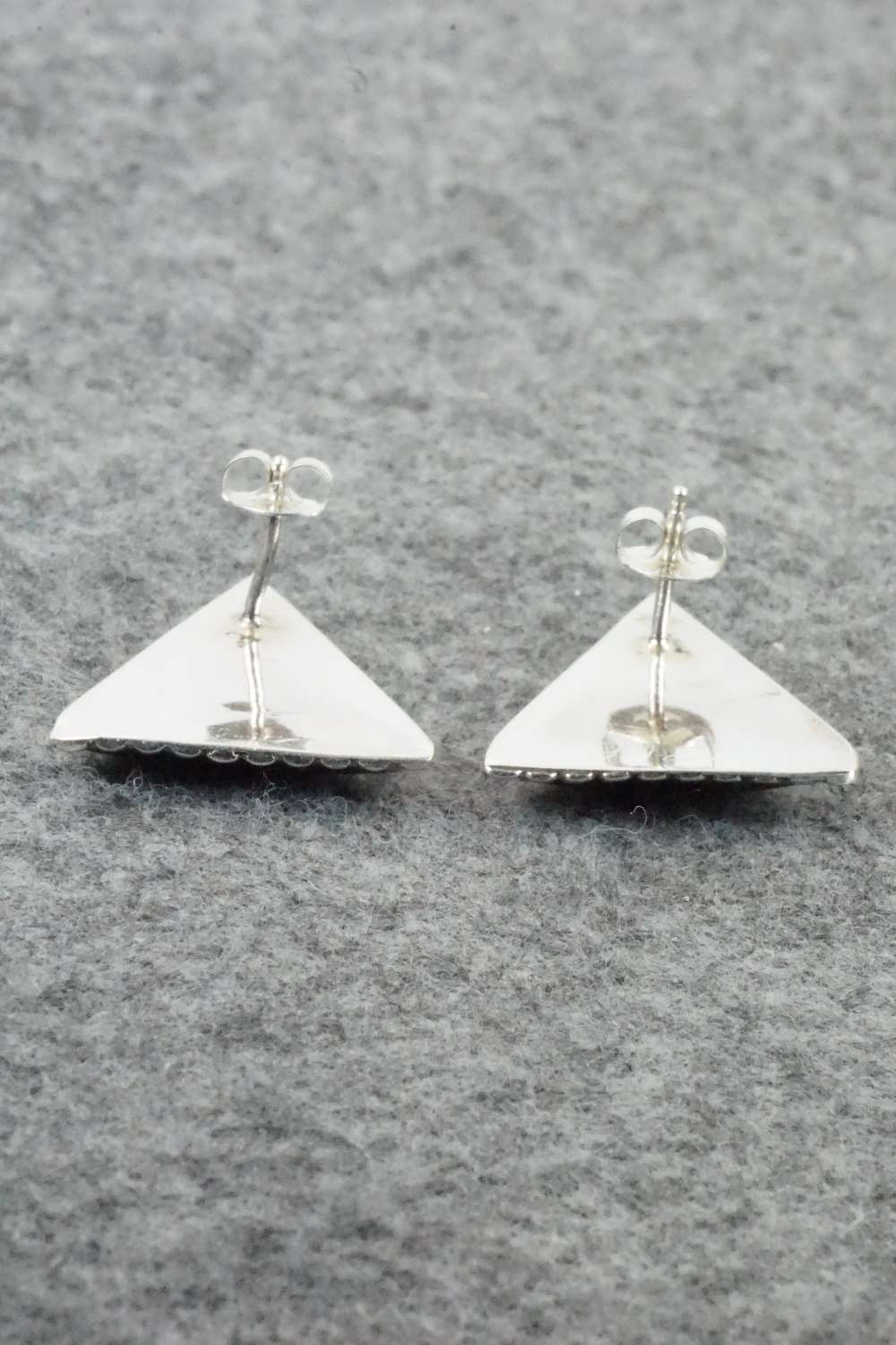 Onyx & Sterling Silver Earrings - Charleen Mahkee