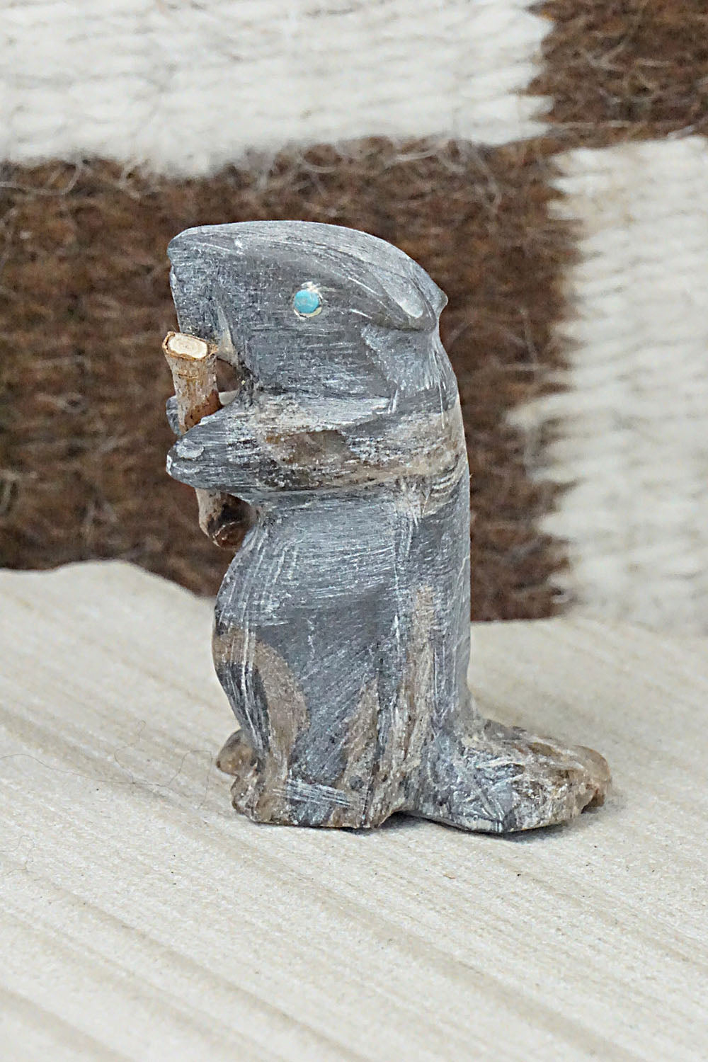 Beaver Zuni Fetish Carving - Jerrold Lahaleon