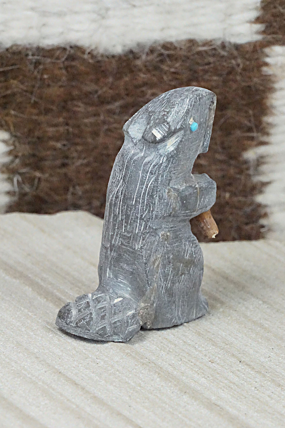 Beaver Zuni Fetish Carving - Jerrold Lahaleon
