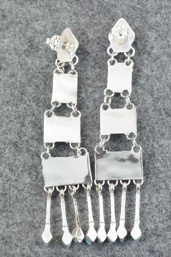 Turquoise & Sterling Silver Earrings - Priscilla Chavez