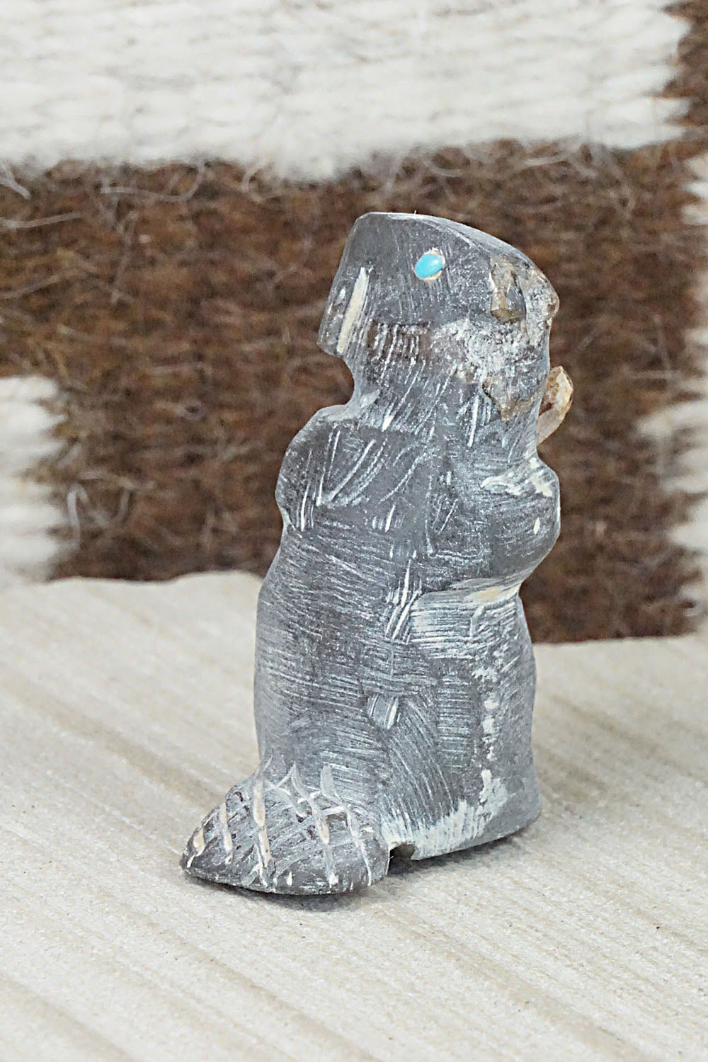 Beaver Zuni Fetish Carving - Jerrold Lahaleon