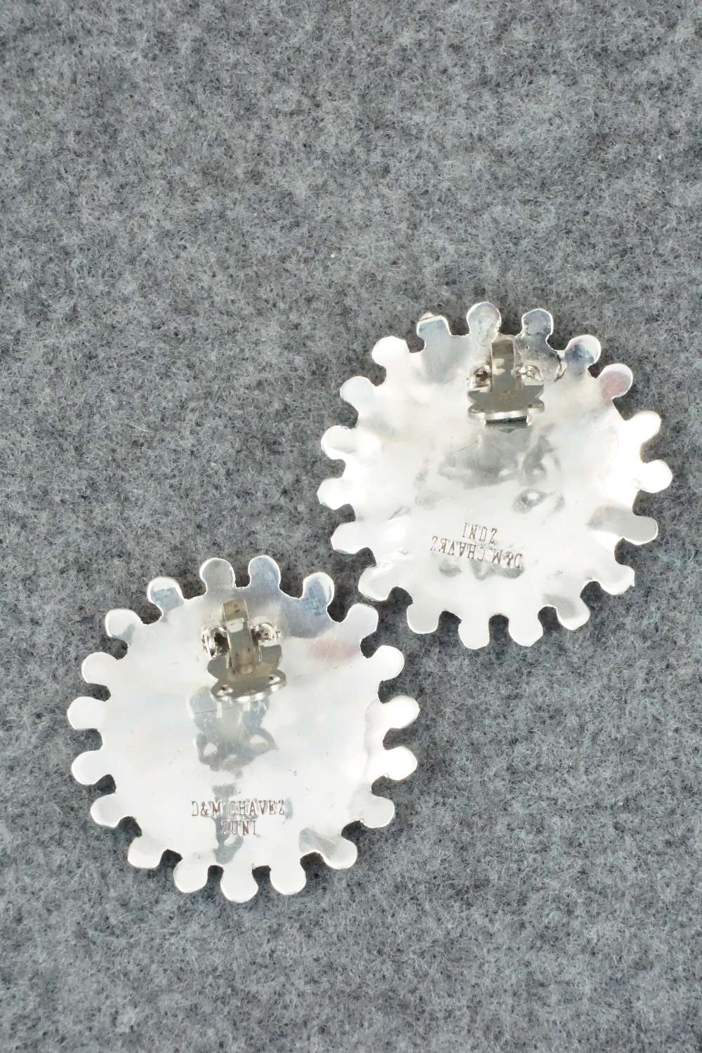 Turquoise & Sterling Silver Earrings - Merlinda Chavez