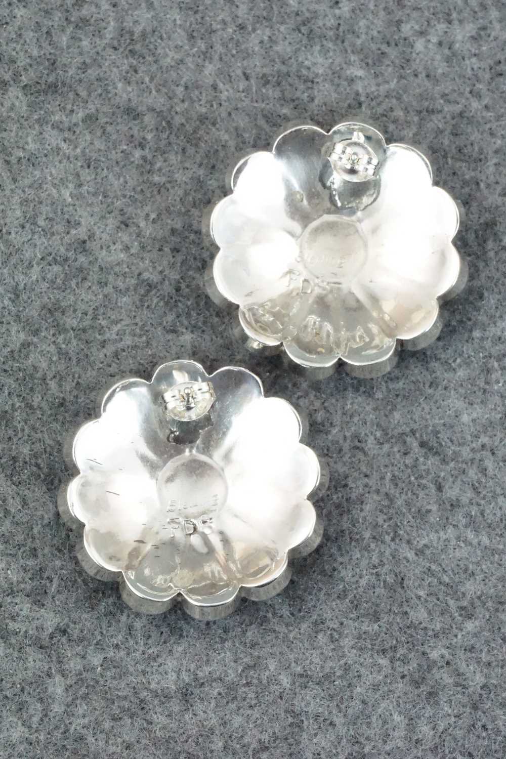 Turquoise and Sterling Silver Earrings - Denise Siutza