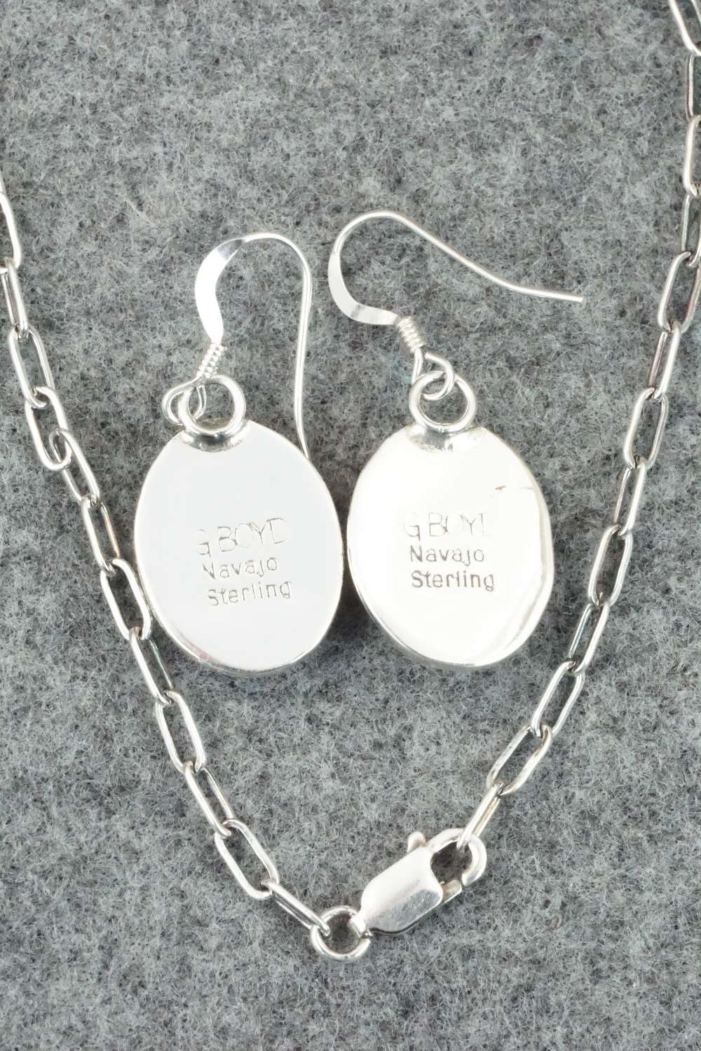 Mother of Pearl & Sterling Silver Necklace and Earrings - Garrison Boyd