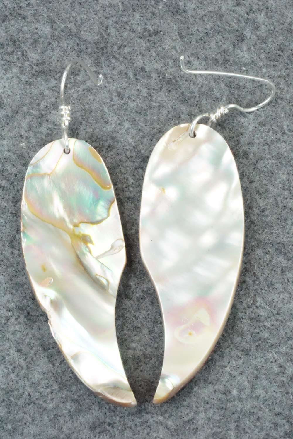 Spiny Oyster & Sterling Silver Earrings - Gloria Chattin