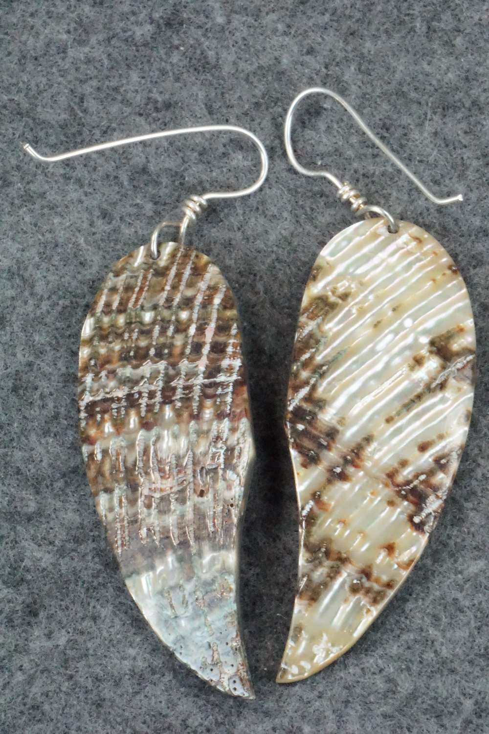 Abalone & Sterling Silver Earrings - Gloria Chattin