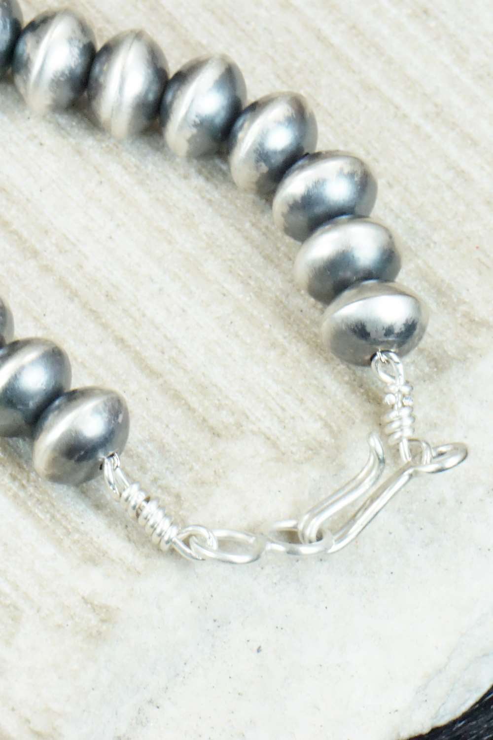 Sterling Silver Navajo Pearl Necklace - Jan Mariano