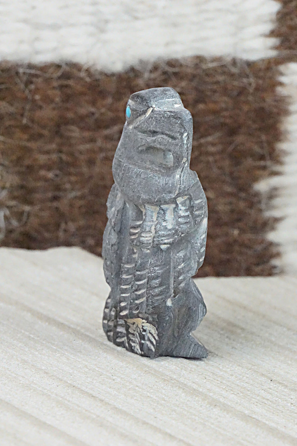 Eagle Zuni Fetish Carving - Jerrold Lahaleon