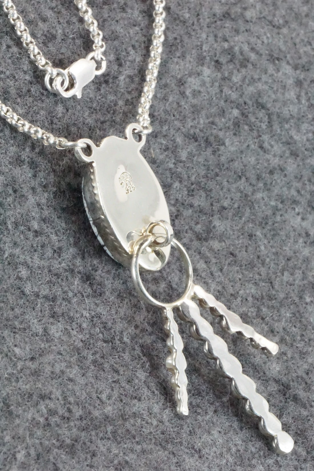 White Buffalo & Sterling Silver Necklace - Angie Platero