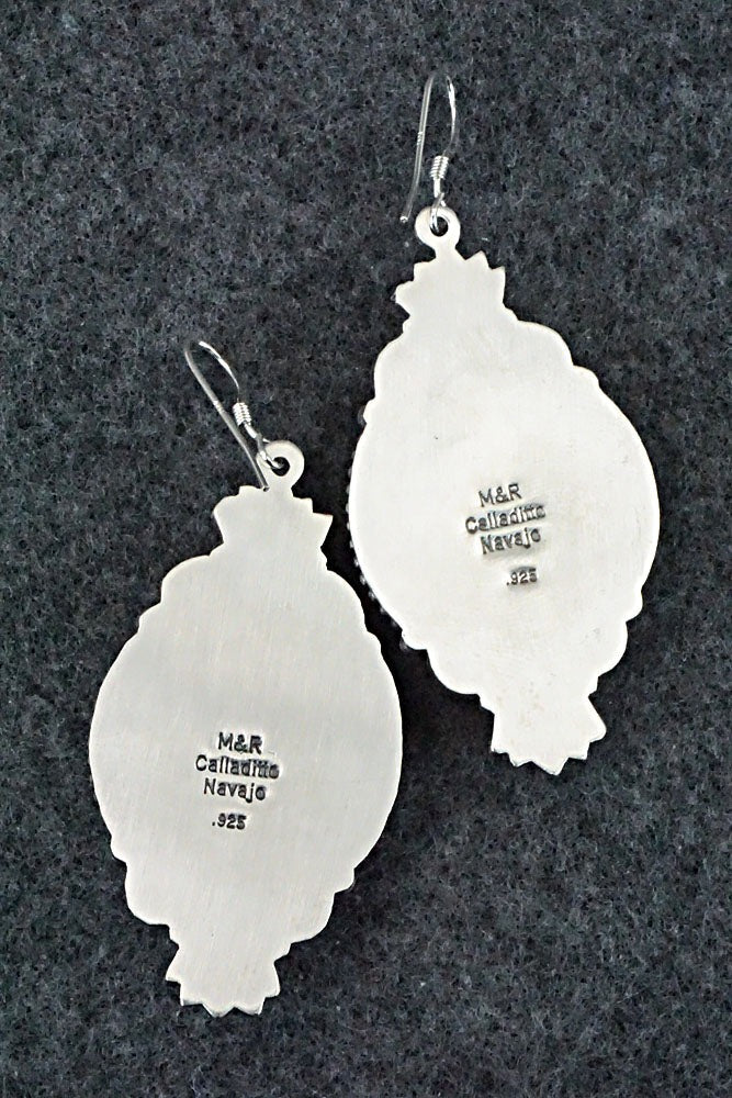 Turquoise & Sterling Silver Earrings - Michael Calladitto