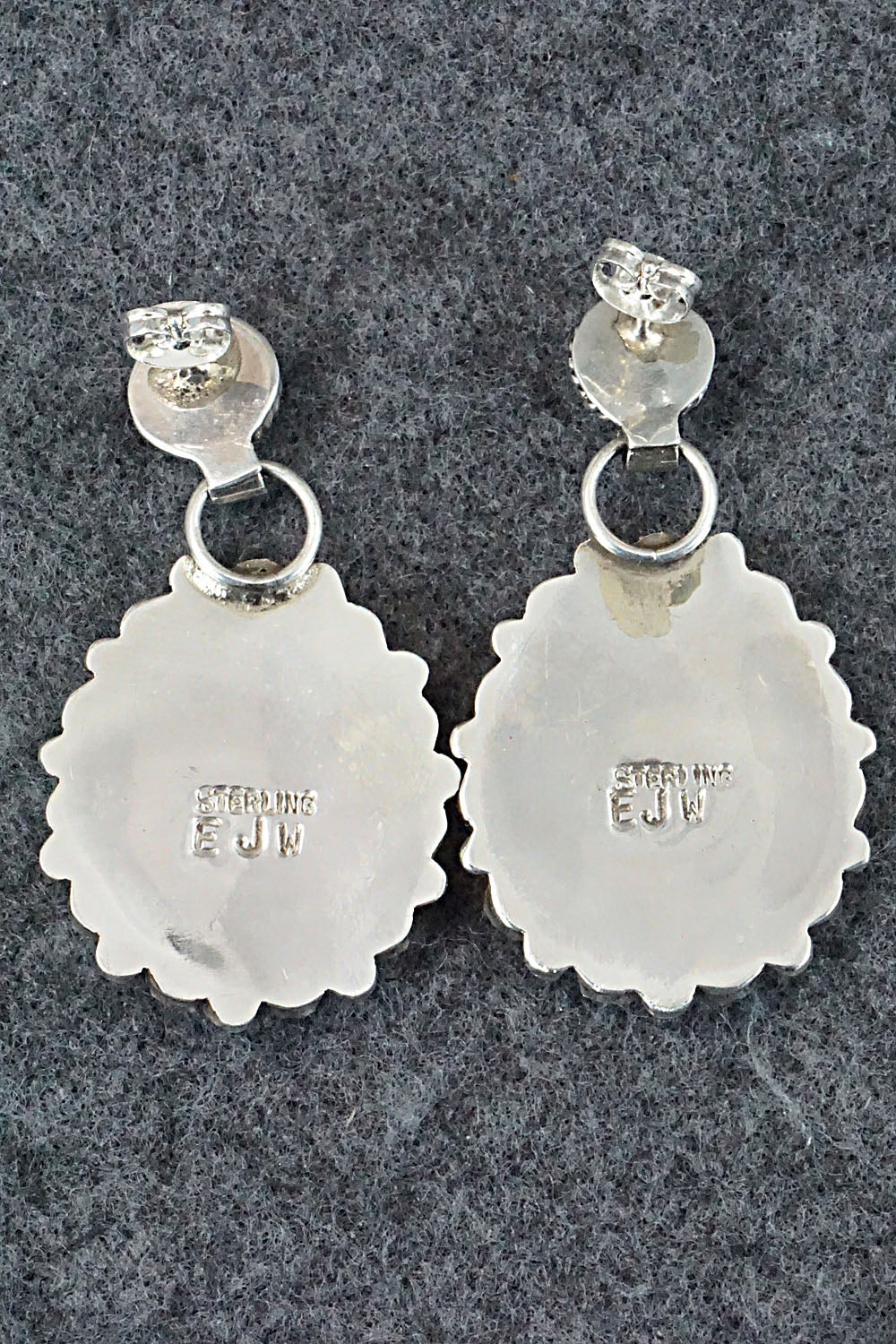 Turquoise & Sterling Silver Earrings - Eunise Wilson