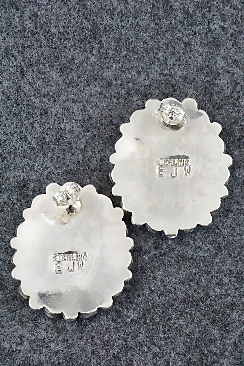 Turquoise & Sterling Silver Earrings - Eunise Wilson