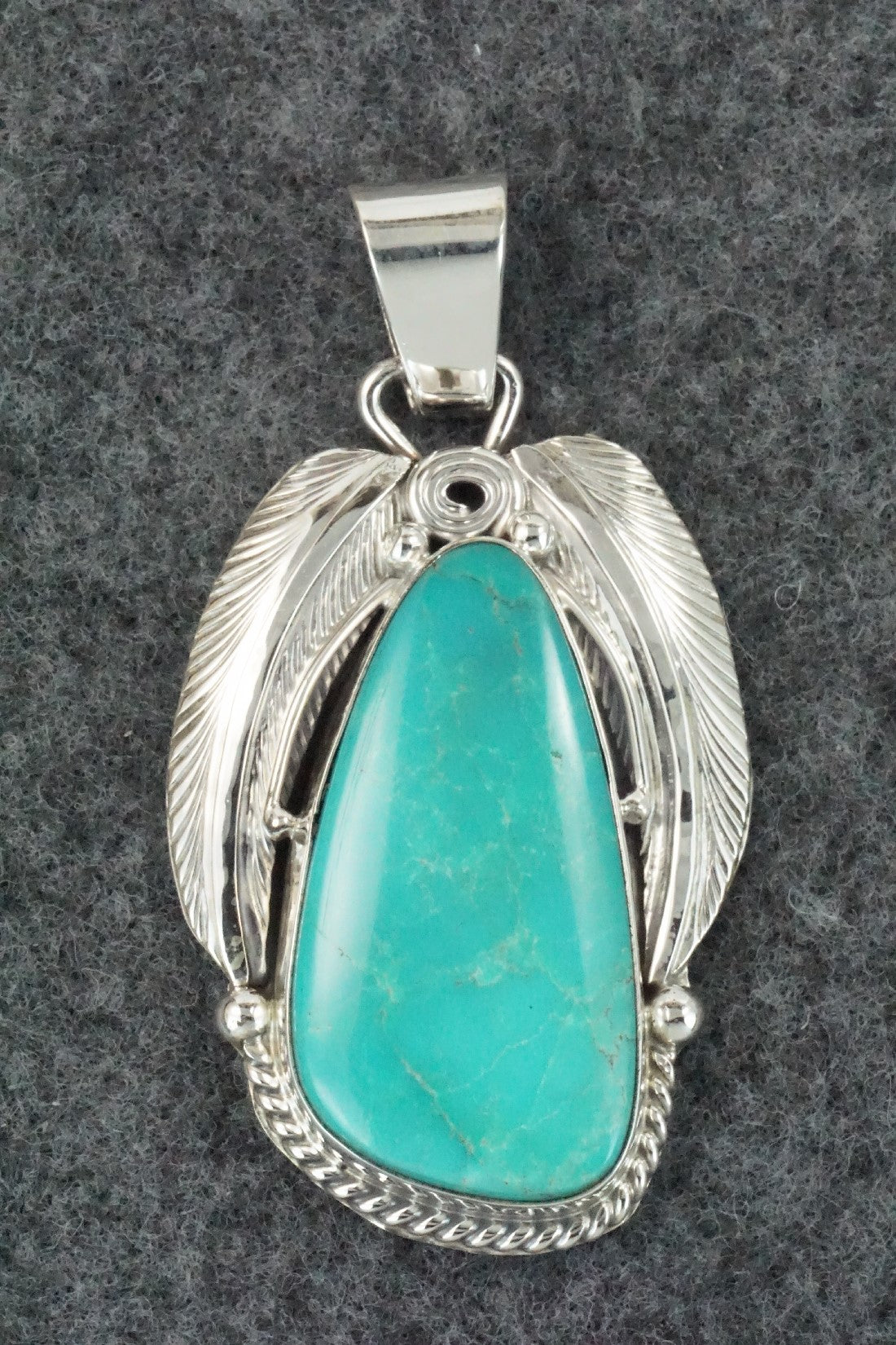 Turquoise & Sterling Silver Pendant - Davey Morgan