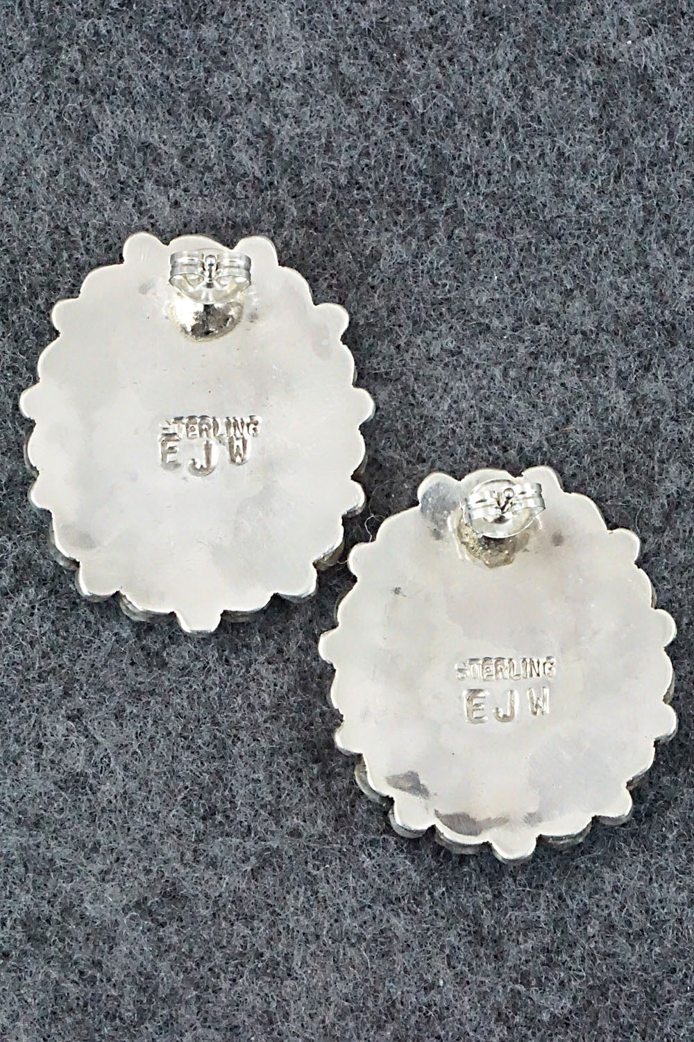 Turquoise & Sterling Silver Earrings - Eunise Wilson