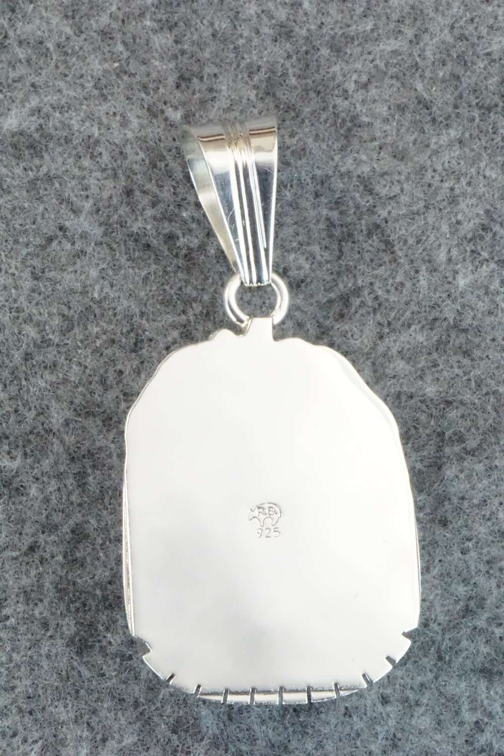 Turquoise & Sterling Silver Pendant - Samuel Yellowhair