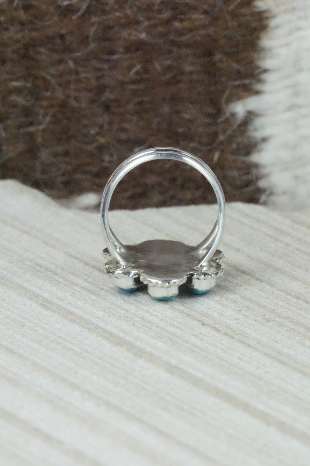 Turquoise & Sterling Silver Ring - Gina Dosedo - Size 5