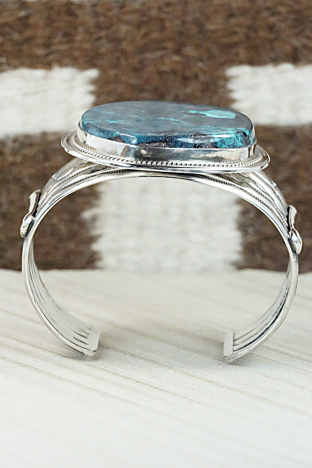 Turquoise & Sterling Silver Bracelet - Raymond Delgarito
