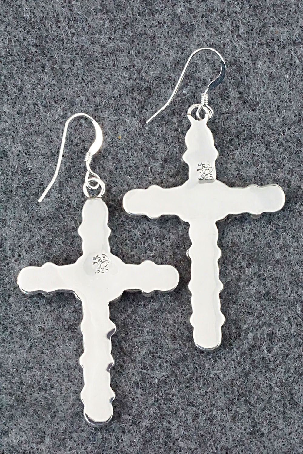 Turquoise and Sterling Silver Earrings - Roberta Begay