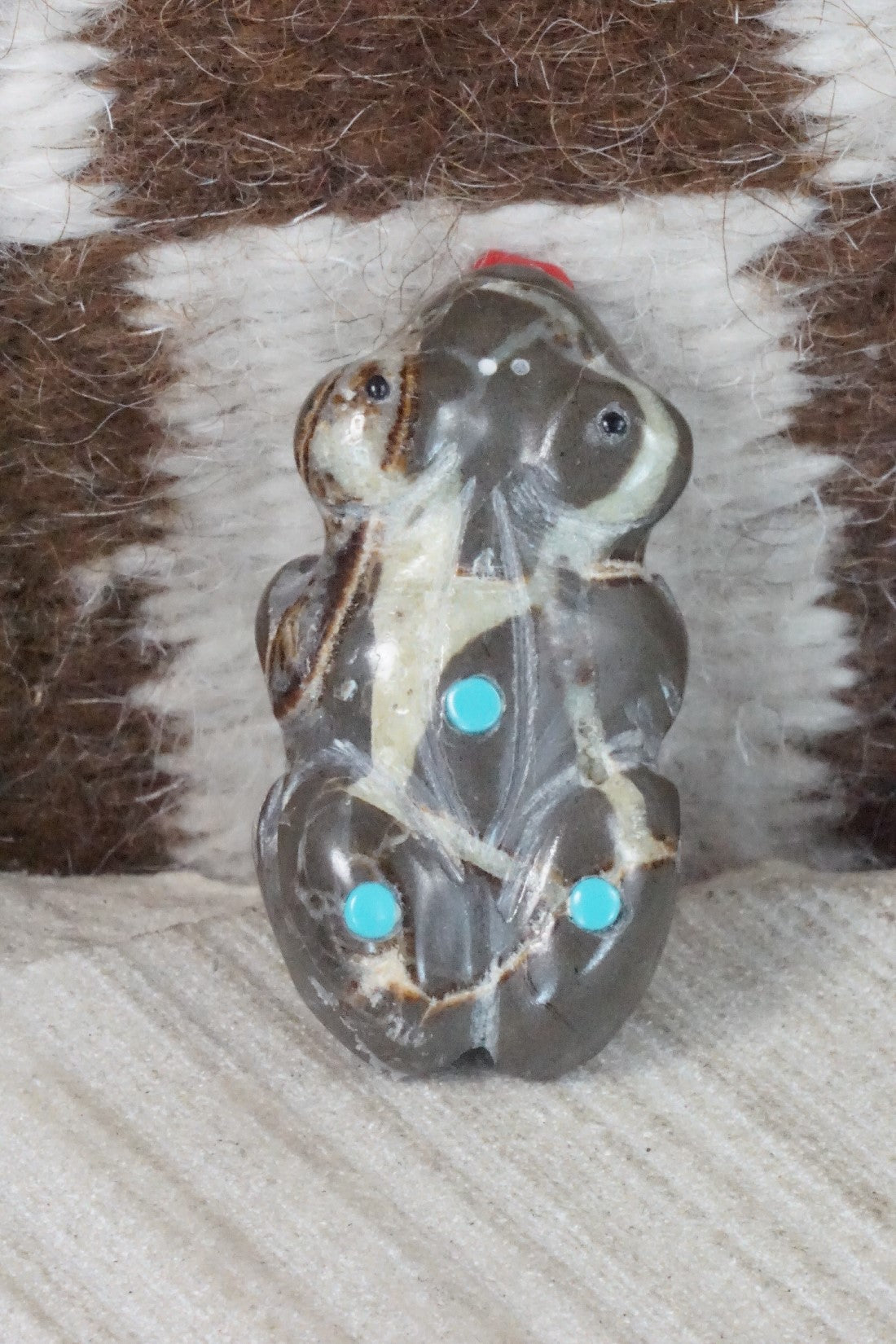 Frog Zuni Fetish Carving - Cody Nastacio