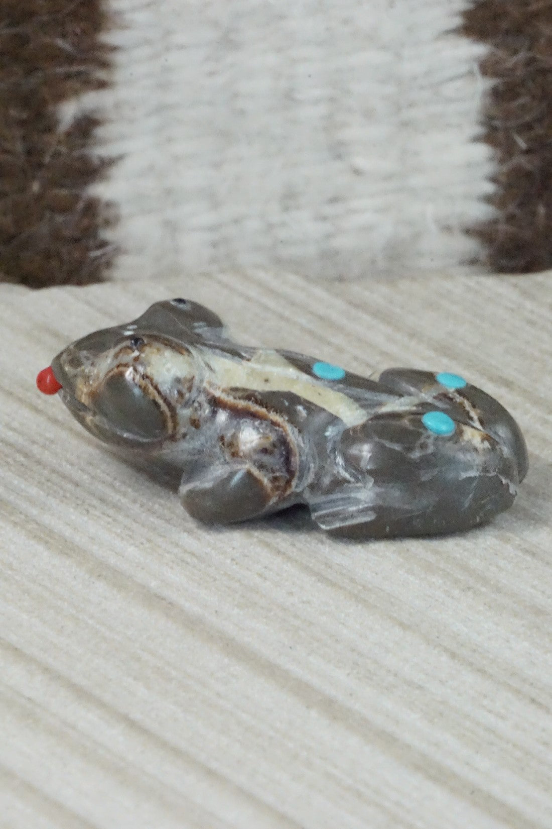 Frog Zuni Fetish Carving - Cody Nastacio