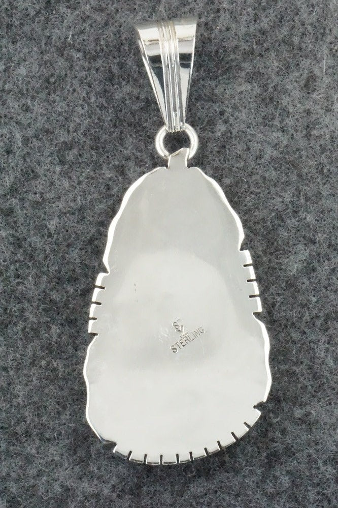 Turquoise & Sterling Silver Pendant - Samuel Yellowhair