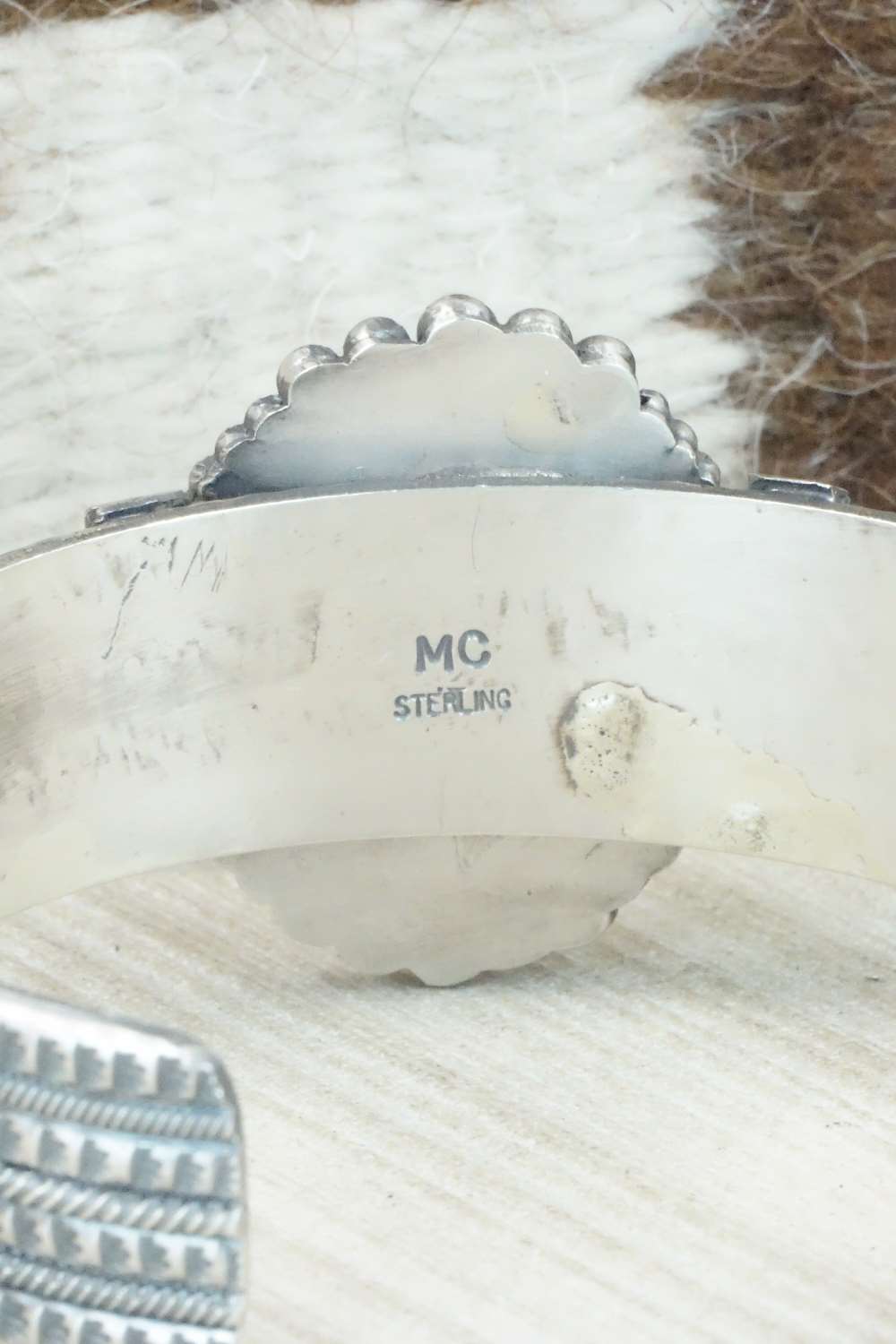 Turquoise & Sterling Silver Bracelet - Michael Calladitto