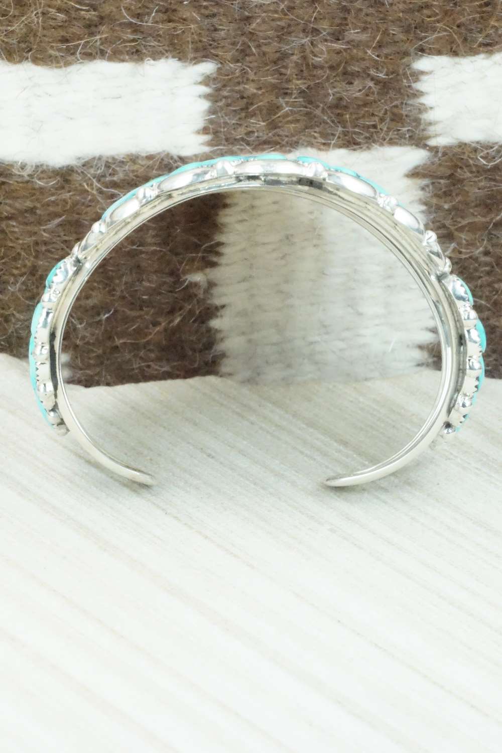 Turquoise & Sterling Silver Bracelet - Justin Wilson